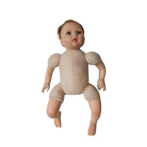 Collectible 21" Reborn Baby‎ Doll Realistic Blue Eyes Soft Cloth Body Lifelike